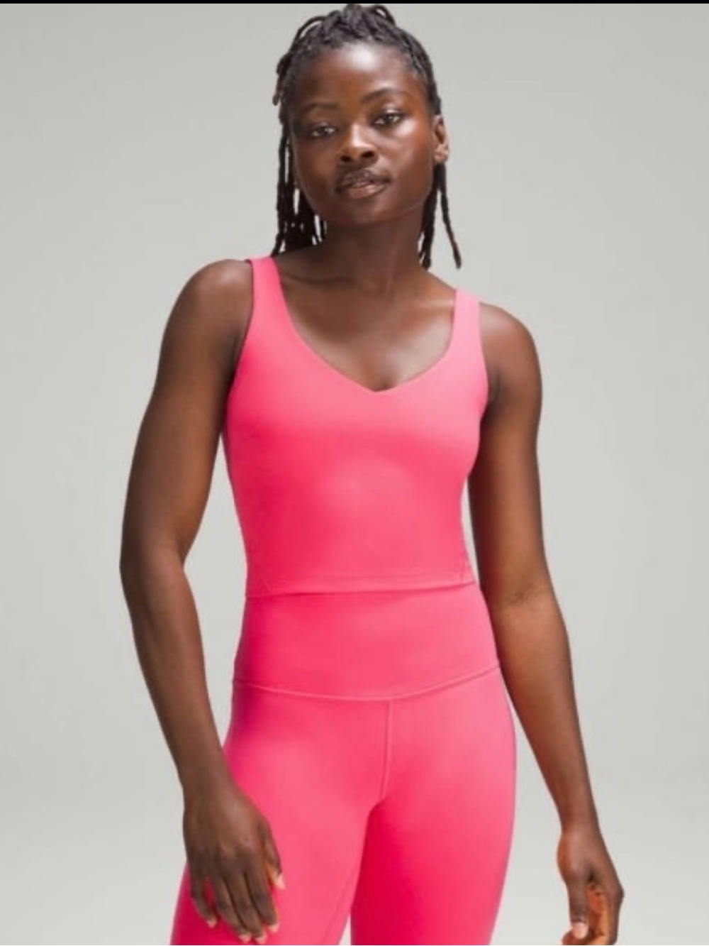 lululemon athletica Align Bright Pink V-Neck Tank Top